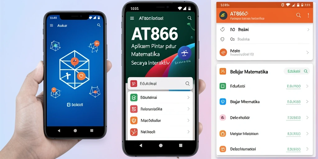Antarmuka AT866 yang menarik dan interaktif untuk belajar Matematika.