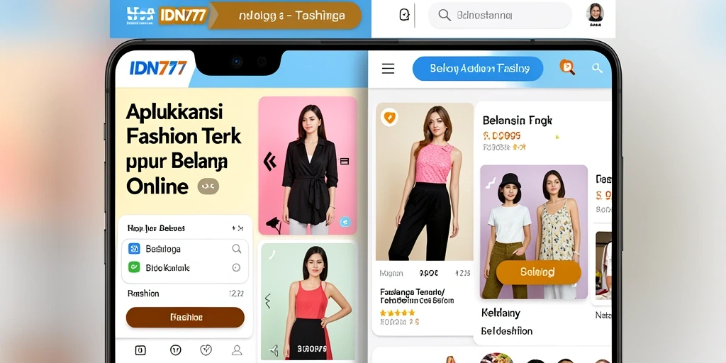 Antarmuka pengguna IDN777 yang menarik dengan berbagai pilihan fashion.