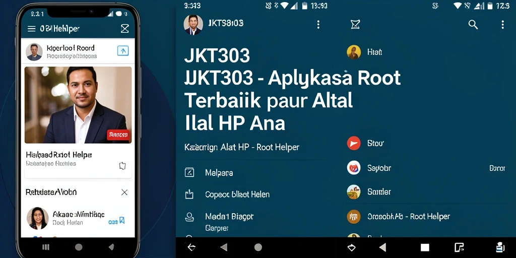Tampilan antarmuka utama JKT303 yang intuitif dan mudah digunakan.