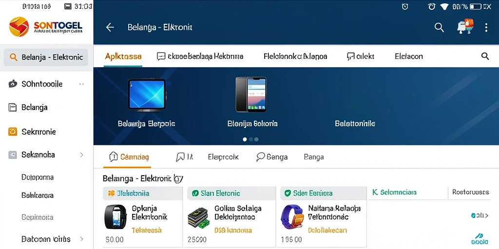 Antarmuka aplikasi SONTOGEL yang menarik dan fungsional.