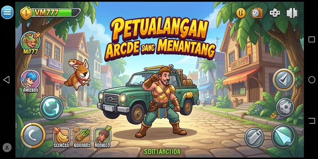 Tampilan antarmuka game VM777 yang menarik dan intuitif.
