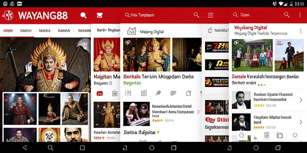 Tampilan antarmuka utama WAYANG88 dengan artikel berita terbaru.