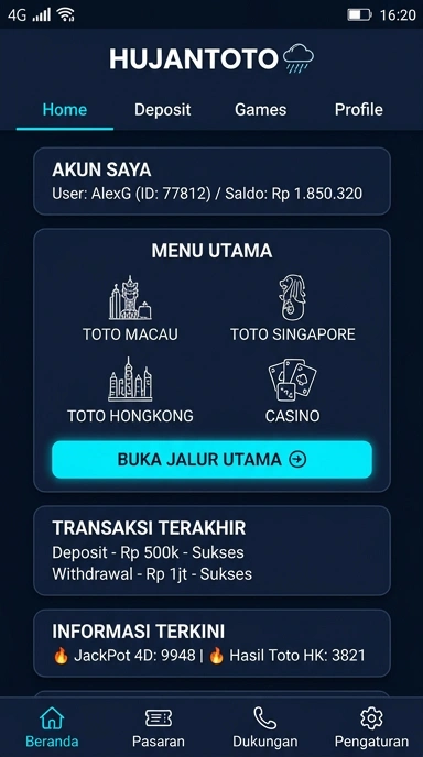 Link Alternatif Hujantoto untuk Pengguna Android